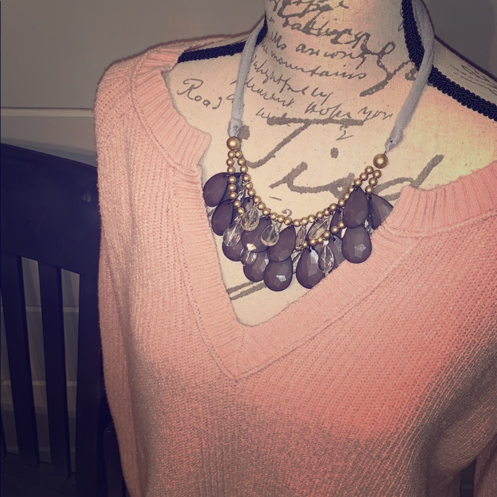 Cute vintage style chunky bohemian necklace